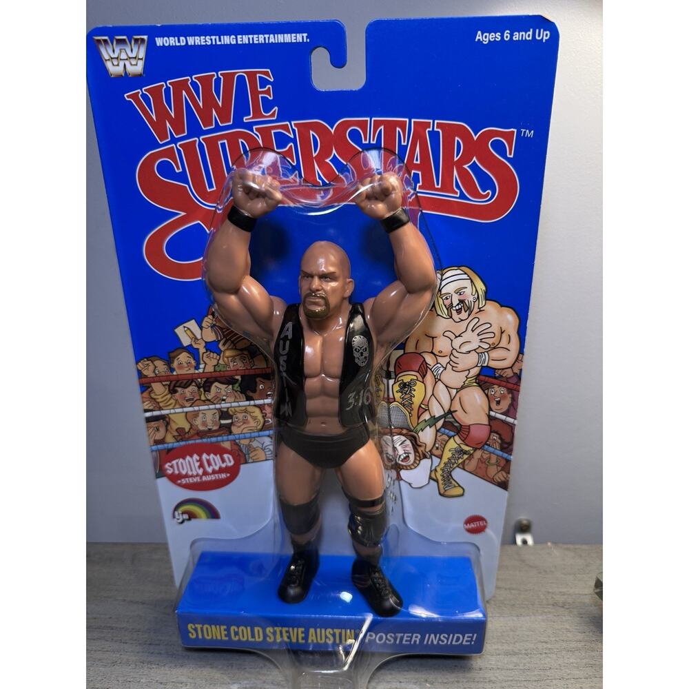 Mattel LJN | WWE Superstars - Stone Cold Steve Austin | Blue Card - In Hand